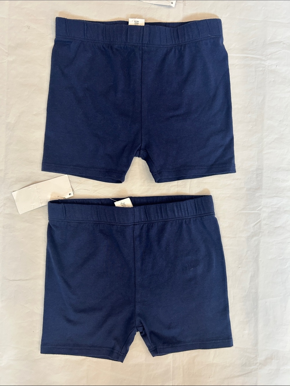 Gymboree Navy Blue Cotton Stretch Kids Shorts - 2 Pack